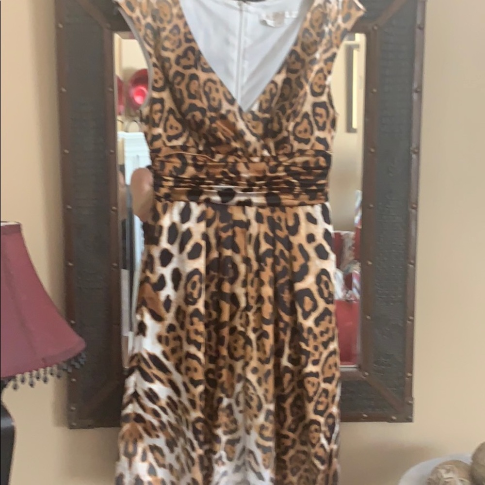 Leopard print party dress